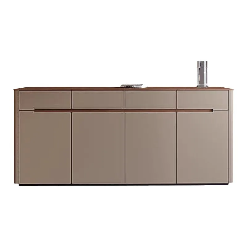 

saddle leather entrance cabinet, saddle leather locker at the door, home shoe cabinet