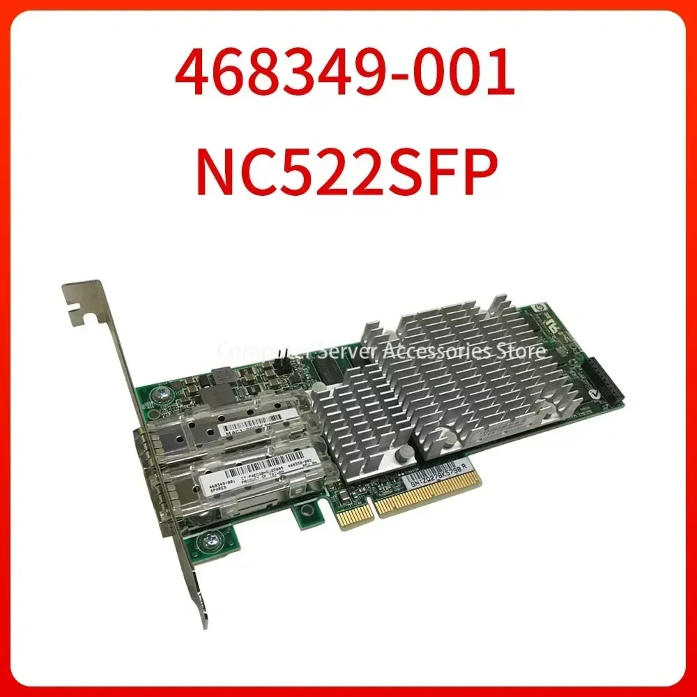 

Server Adapter 468349-001 468332-B21 NC522SFP Dual 10 Bps 10G Ethernet SFP Port PCIex8 for HP Optical Network Card Original