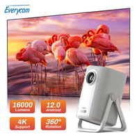 Everycom R16 Full HD 1080P Projector 4K Smart Bluetooth WiFi 6 Android 12 16000 Lumens Auto Focus Home Theater Cinema Projectors