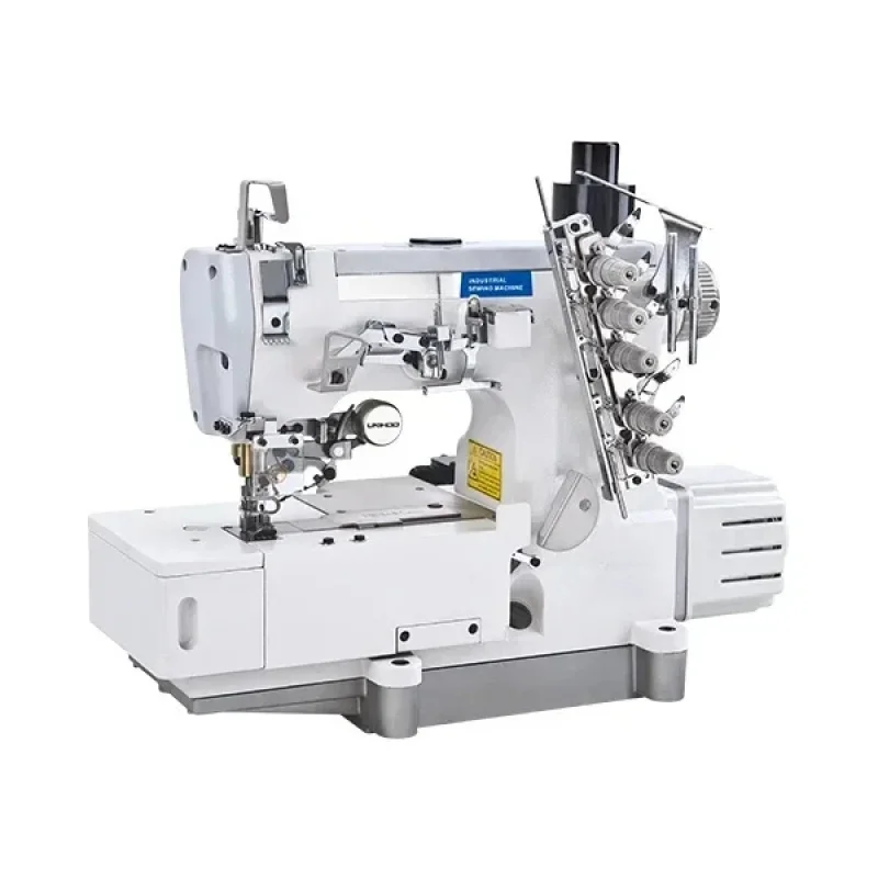 

W0 High speed direct drive flat- bed inter sewing hine coverstitch with automatic thread trimmer & wip