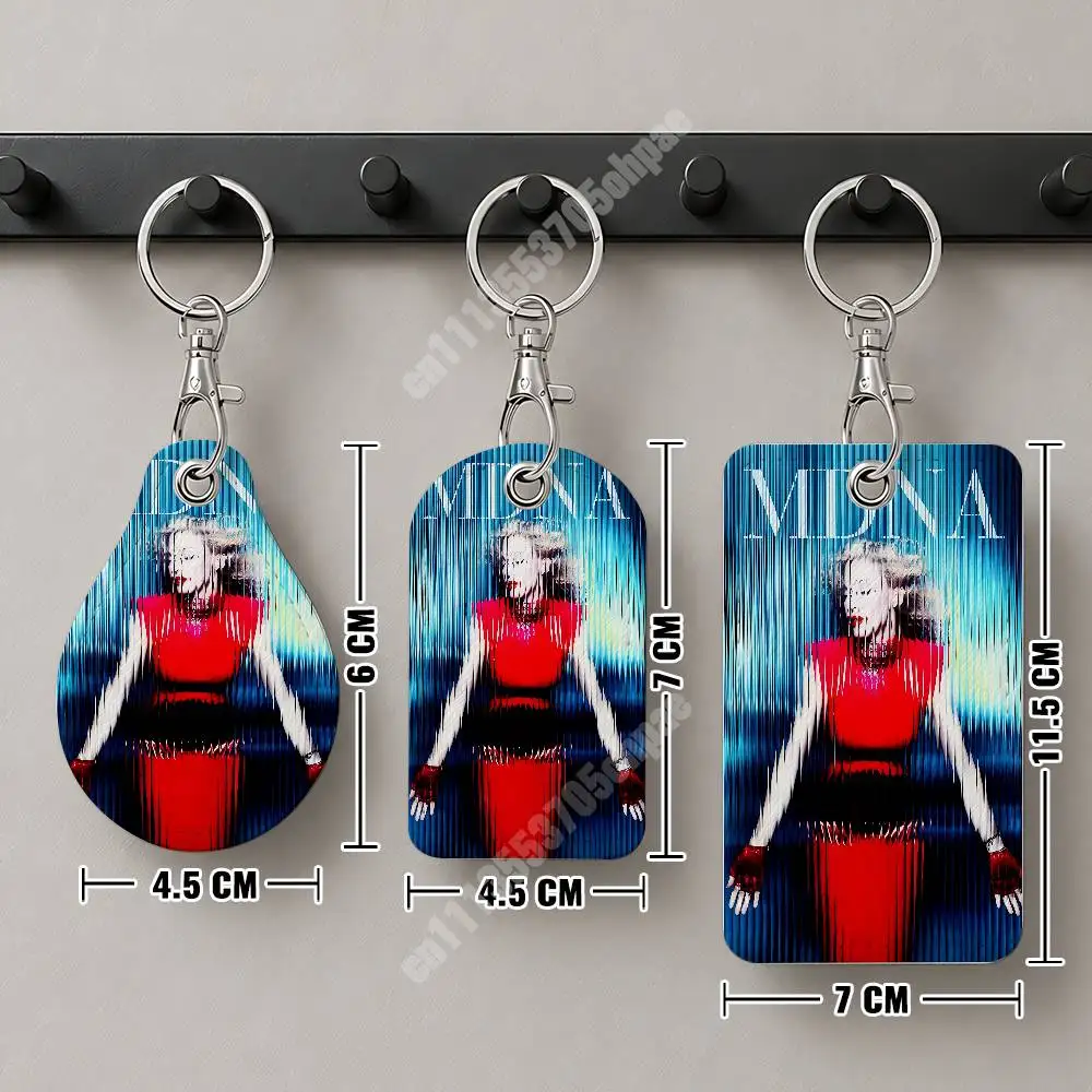 M-Madonna C-Confessions 2 Leather Keychain Card Holder for Airtag & Access Cards Modern Bus Pass image 3