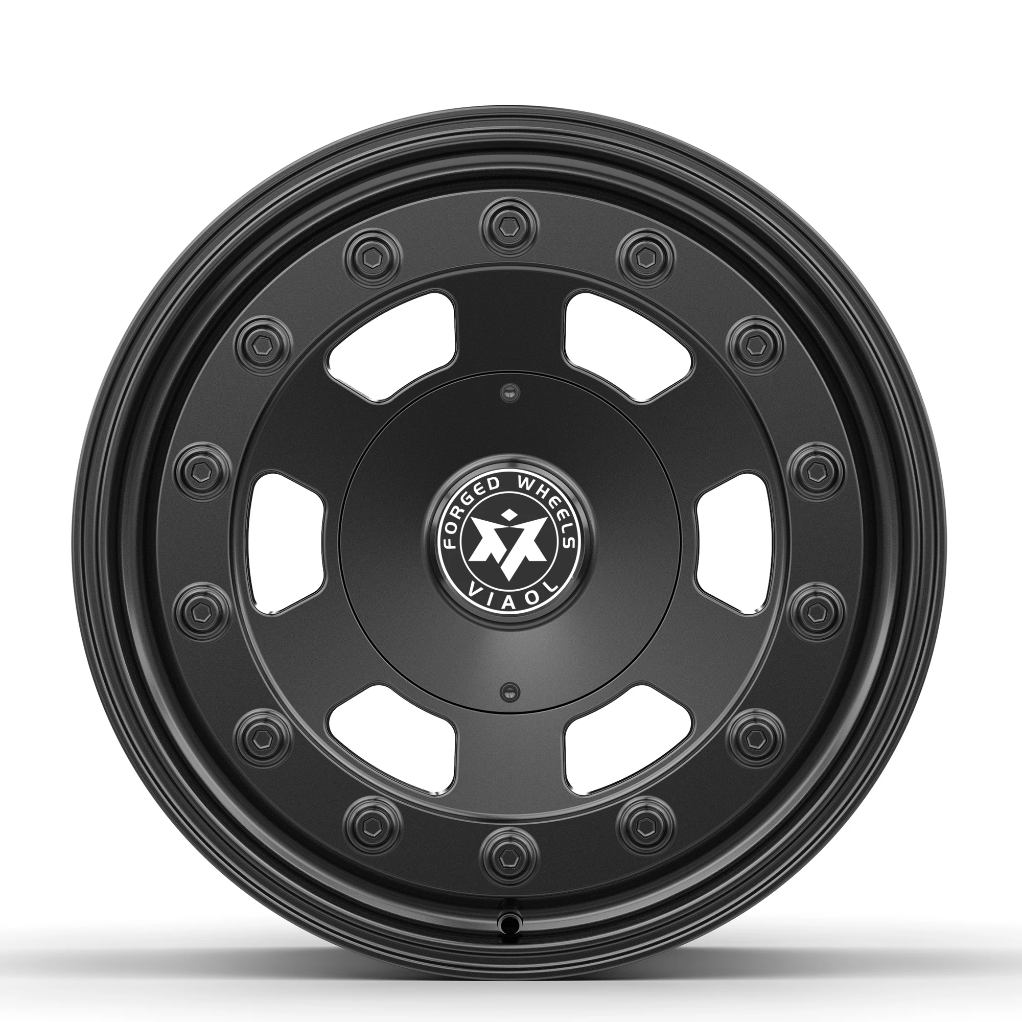 

New 18*9.5 Forged Aluminum Wheels For SUV 4*4 G500 AMG Class Multi-spoke Sports Design With Large Cover Bolts Black Finish