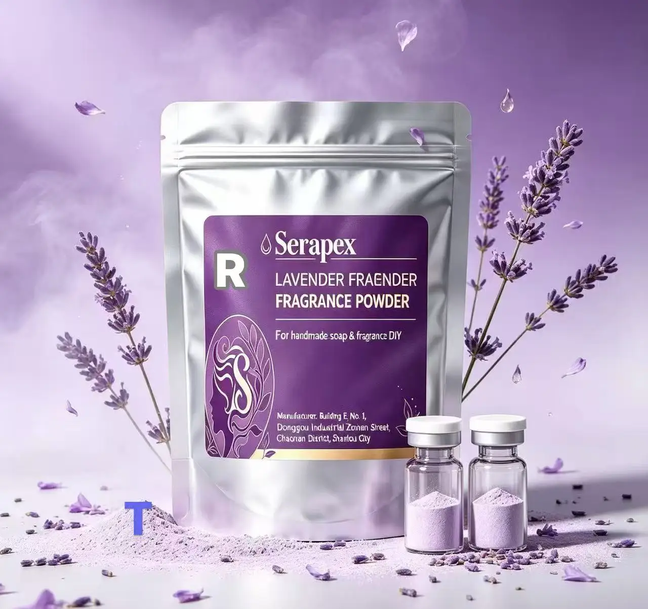 Lavender L-GLUTATHIONE Bottled, Purple 100, Fragrance Powder/Essence, Aromatherapy Ingredients, DIY Use For facialClean and Bath