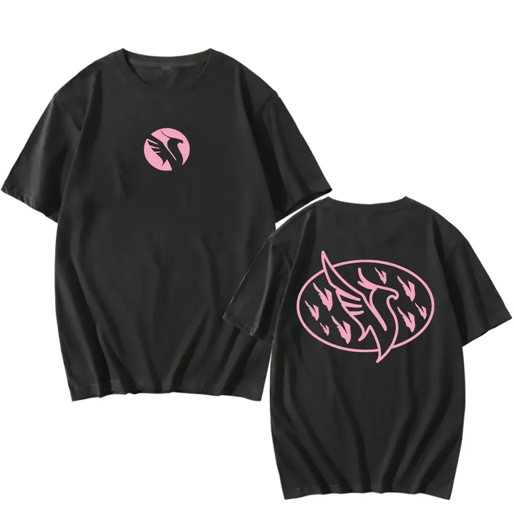 تي شيرت ILLENIUM بأكمام قصيرة من القطن للرجال/النساء تي شيرت للجنسين ملابس الشارع الشهير فضفاضة برقبة دائرية تي شيرت رجالي بشعار جرافيك مطبوع