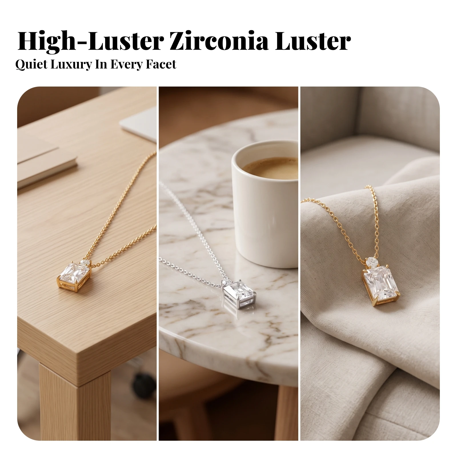 Necklace with Geometric Pendant Lightweight Pendant Necklace Jewelry Layering Fashion for Women, Everyday Wear, Office