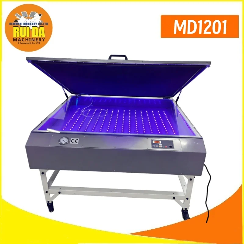 1202 Large Exposure Area 800*1000mm Fluorescent LED Precise Vacuum Exposure Unit For Light Screen Printing Machine