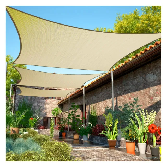 

185gsm Garden Car Park Triangle Rectangle Canopy Waterproof Plastic Hdpe Sun Shade Sails Outdoor