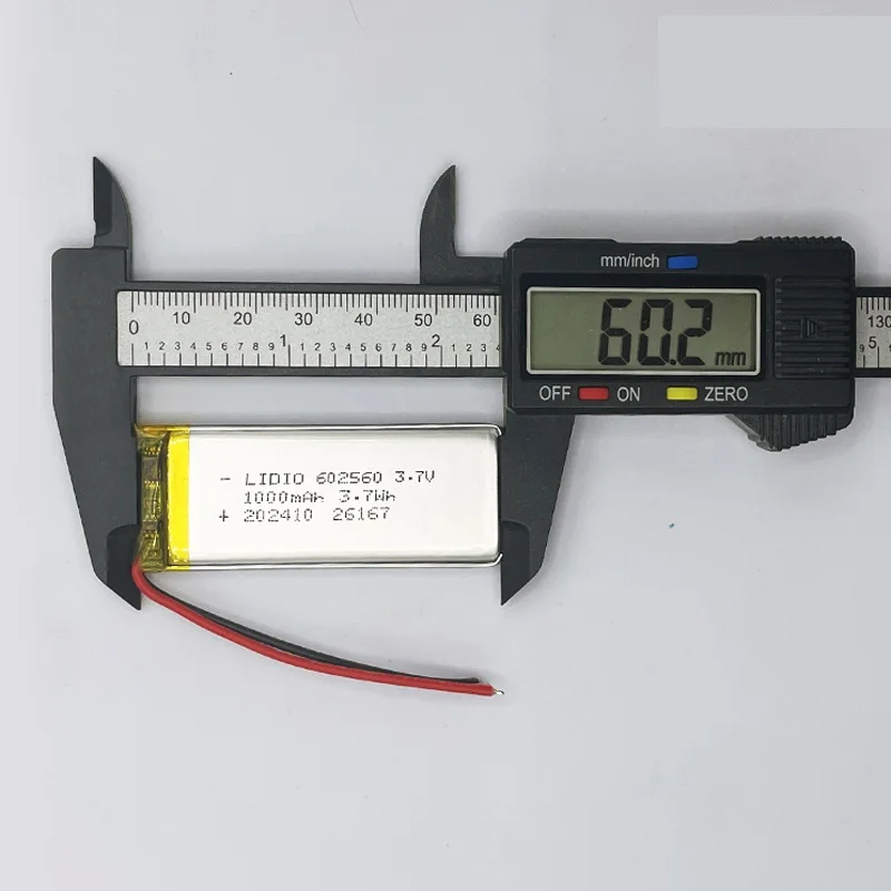 

3,7 В 1000 мАч литий-полимерная аккумуляторная батарея LiPo 602560 для Mp3 DVD PAD мобильного телефона Bluetooth динамик рекордер массажер