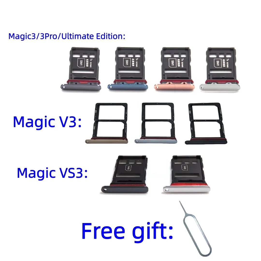 SIM Card Tray Adapter Tray chip slot drawer Holder For Honor Magic V3 VS3 Magic3 Ultimate Magic3Pro III ELZ-AN00/10/20 FLC-AN00