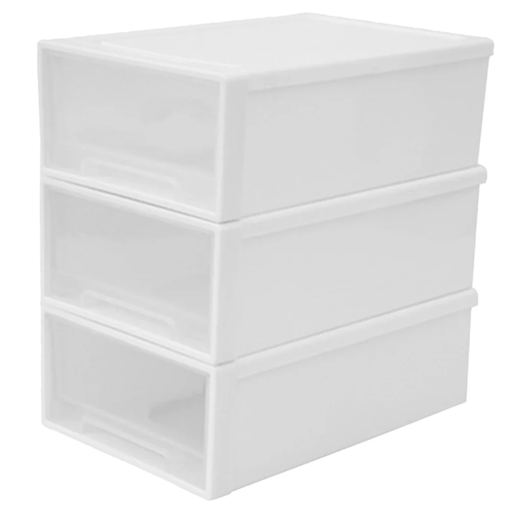 

Desktop Storage Box Toy Bins Vanity Drawer Organizer with Lid Drawers Cabinet Office