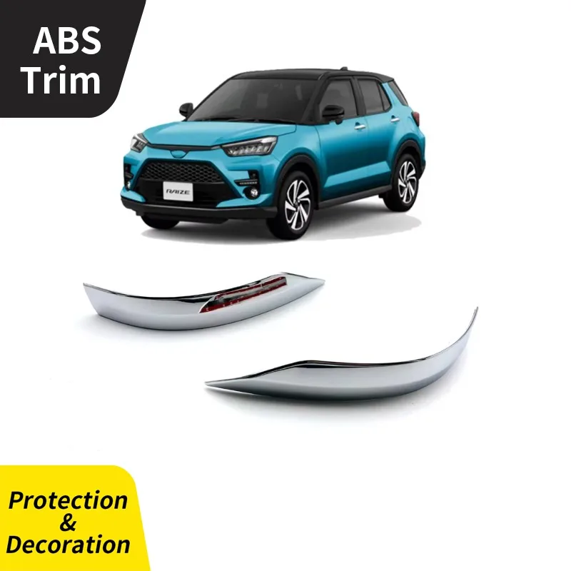 

2 Pcs ABS Chrome Side Door Mirror Trim for Toyota Raize A200A/210A 2020 Car Accessories