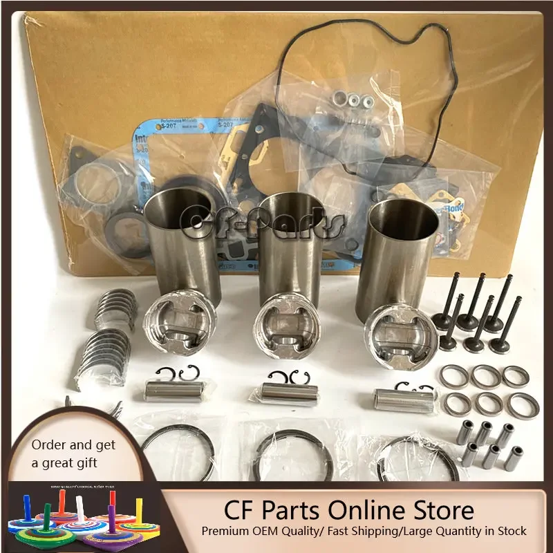 

3TNC88 Overhaul Rebuild Kit For Yanmar Engine B37 Mini Excavator Repair Parts