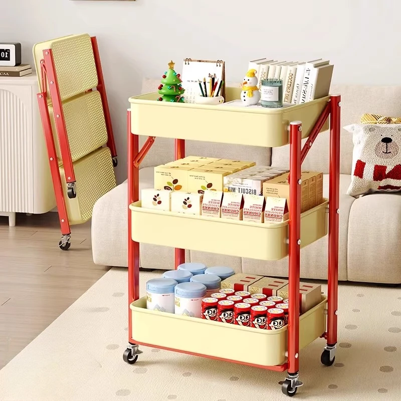 

Foldable multi-layer trolley