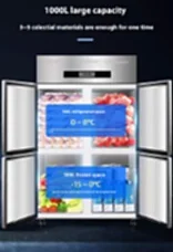 High Quality Vertical Commercial Kitchen Refrigerator With Glass Door Mobile Restaurant Commercial Refrigeration Equipment