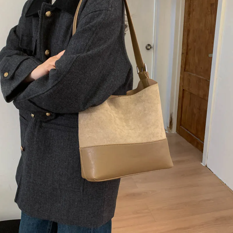 Torebka damska pod pachę w stylu vintage na rok 2025, skórzana, wielofunkcyjna, do noszenia na ramieniu lub jako listonoszka, retro, elegancka, o dużej pojemności.