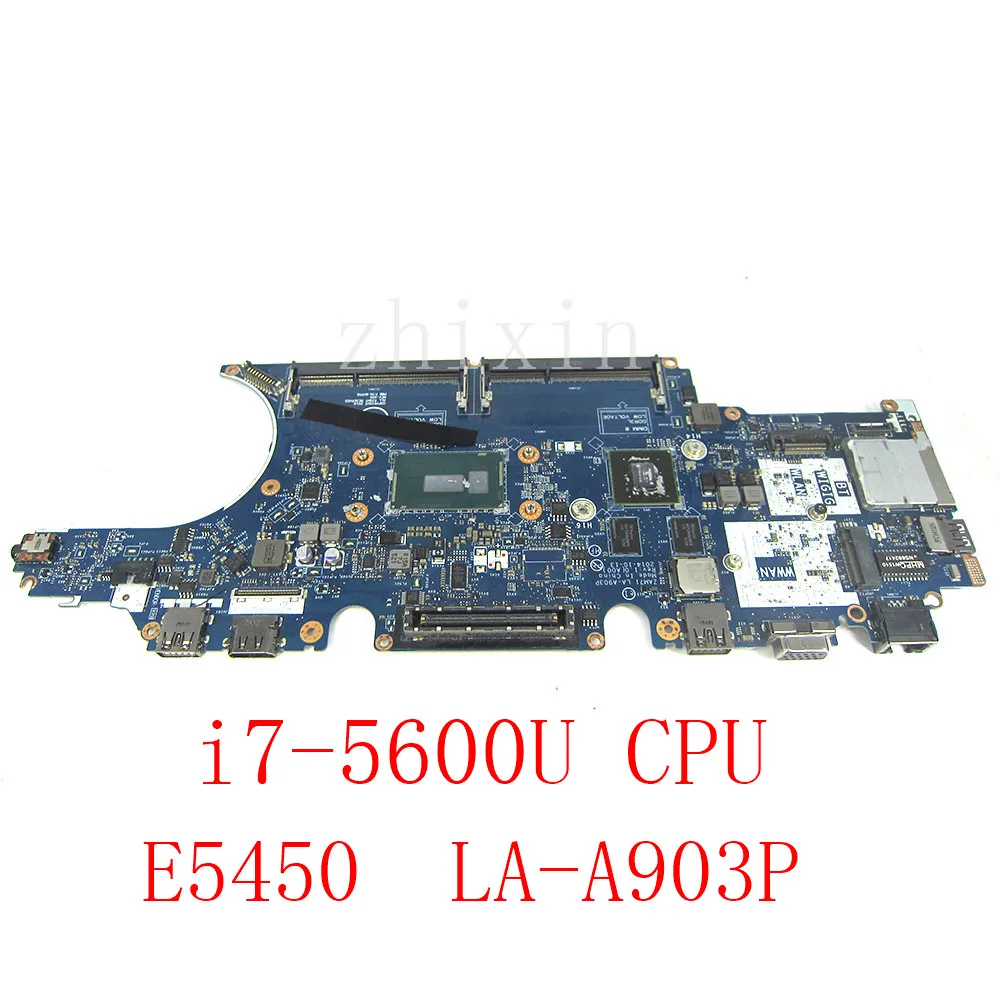 

yourui For Dell Latitudel E5450 Laptop Motherboard i7-5600u CPU CN-017FG2 017FG2 17FG2 ZAM71 LA-A903P DDR3 Fully Test