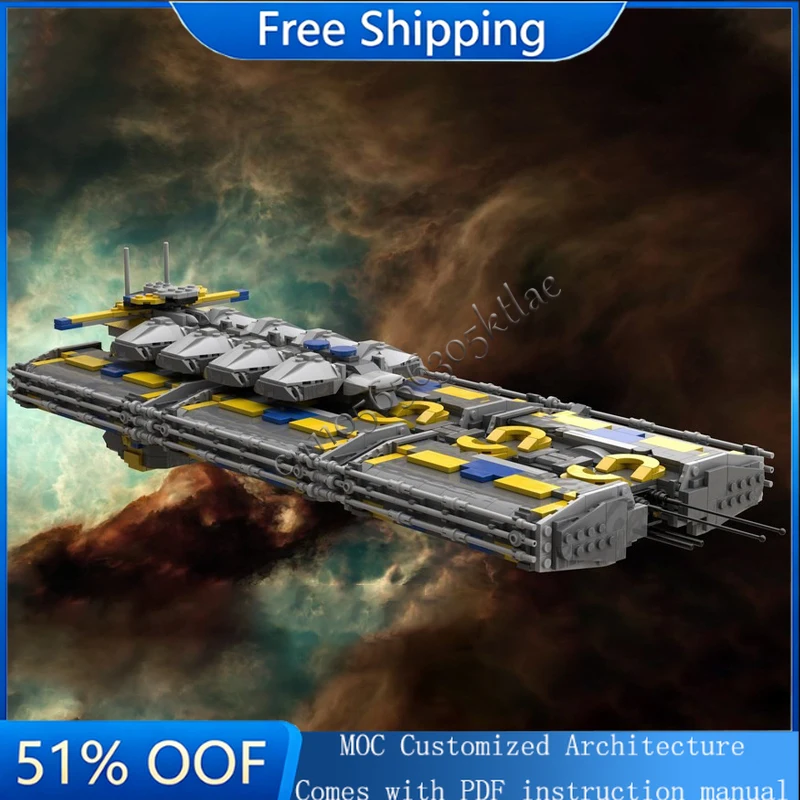 

НОВИНКА: Конструктор MOC «Промышленный космический корабль для добычи ресурсов» (3943 детали), модель-головоломка «База Рилоут», оригинальная детская игрушка, подарки на праздники