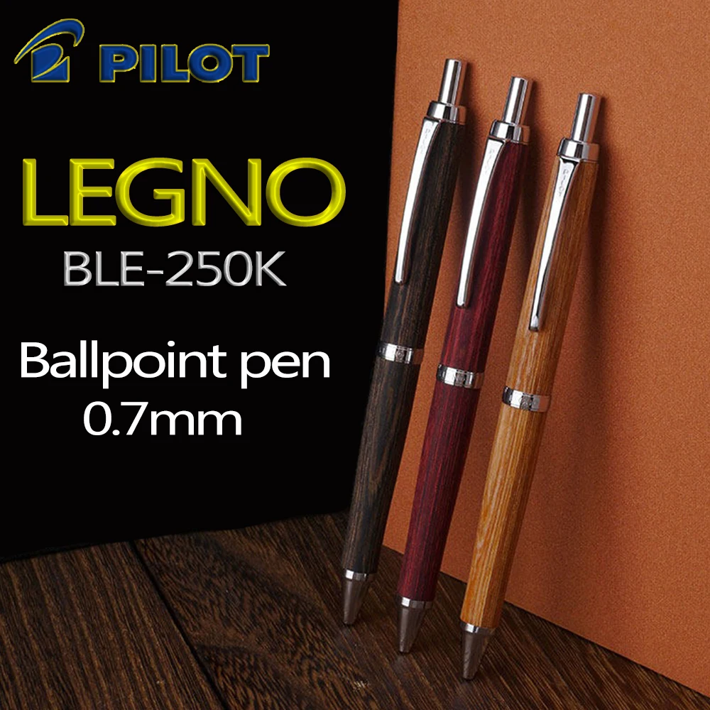

Японские шариковые ручки Pilot BLE-250K, 0,7 мм, деревянный корпус Hippo, премиум-класс, школьные принадлежности, офисные аксессуары