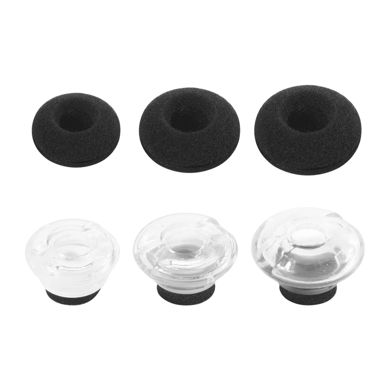 FULL-3-Piece Large Medium and Small Replacement Earplug Gels for Plantronics Voyager Legend Eartip Kit