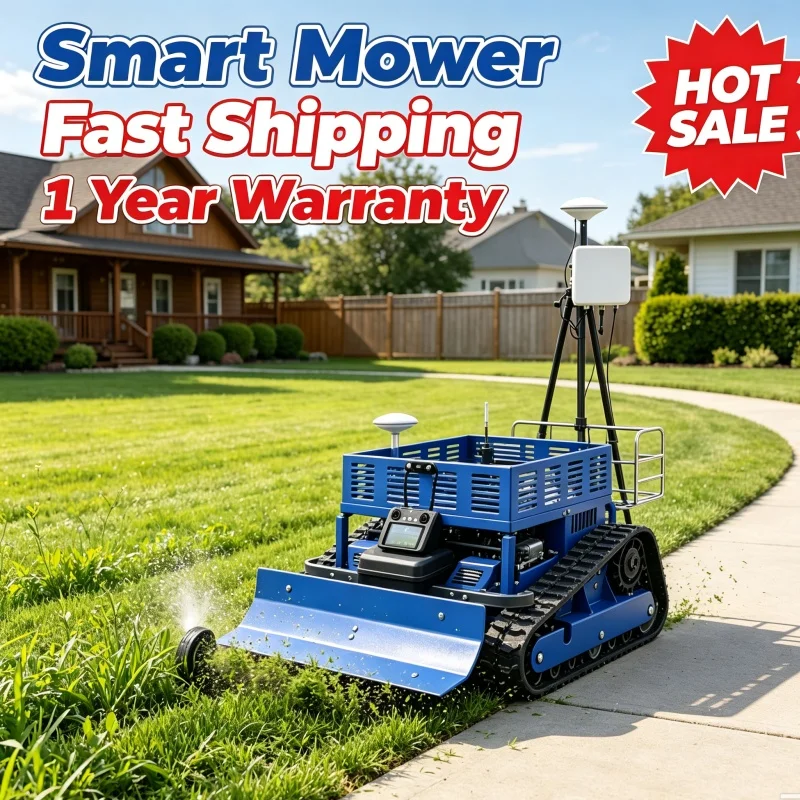 Customized New Arrival Auto Operated Remote Lawn Mower Self Propelled Grass Trimmer For Orchard Lawn Grass Management