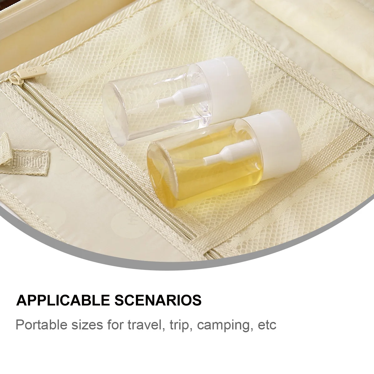

4Pcs Makeup Remover Bottles Transparent Portable Durable Travel Bottles for Outdoor Camping Use Plastic Pump Spray Dispensing
