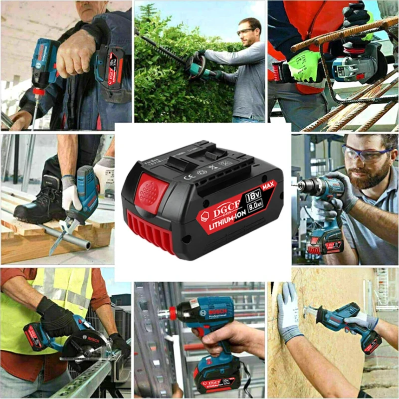 6Ah 8Ah 12Ah For Bosch 18V Professional Cordless Tool BAT618 BAT609 GBA ProCORE Replacement lithium Battery,Quality Assurance!