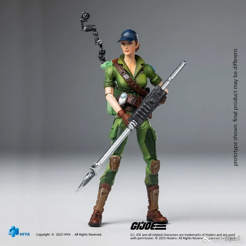 【Original】HIYA 1/18 Exquisite Mini Series G.I.Joe Lady Jaye Anime als Geschenk 4 Zoll Actionfigur Ornament Collection Modell Anime