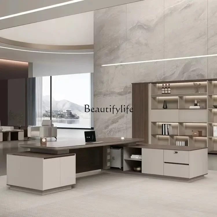 LDSingle Modern Luxury Table Supervisor Room Home Office Simple Boss Table