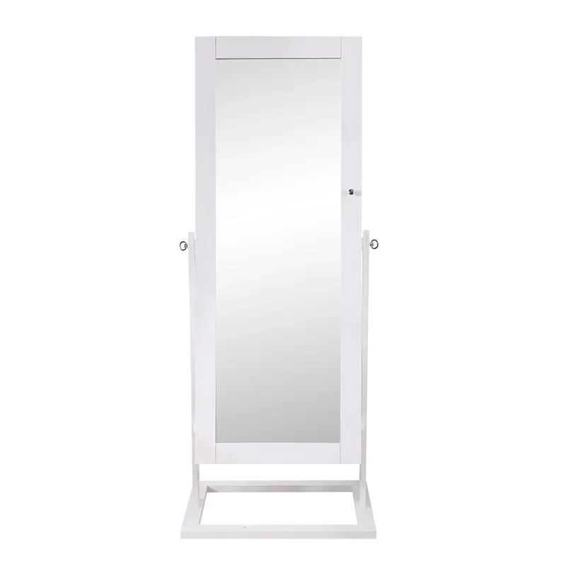 مرآة كاملة الطول من الأرض إلى السقف، وخزانة مرآة مكياج متحركة، وخزانة تخزين خزانة المجوهرات