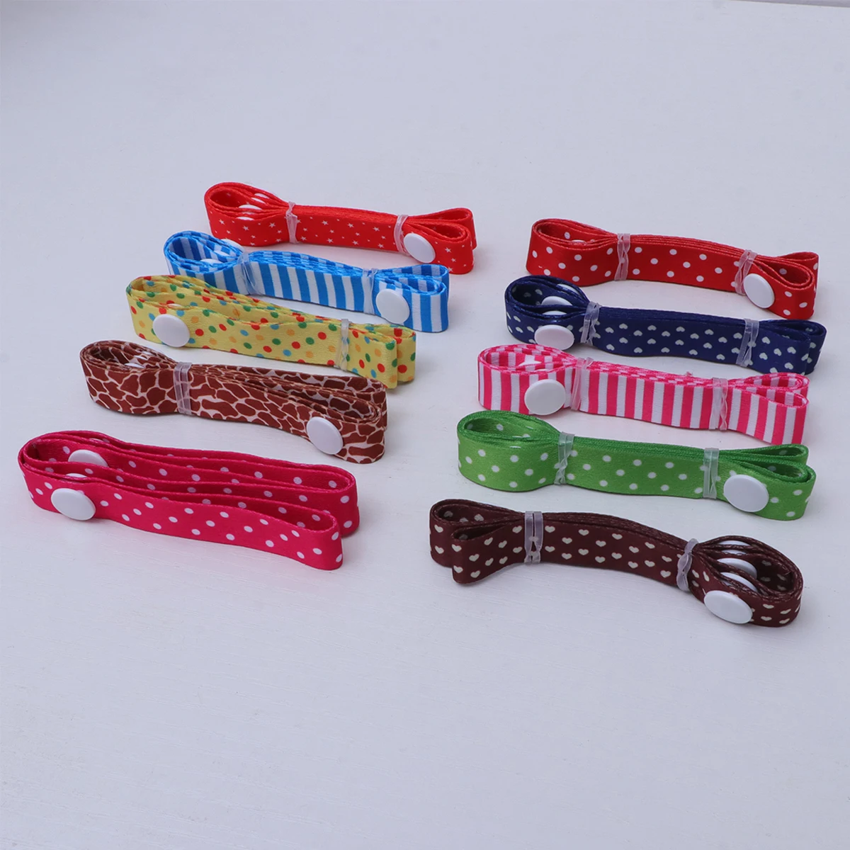 

10pcs Colorful Baby Carriage Strap Anti-Drop Belt Stroller Hanging Leash Sippy Cup Holder Pacifier Clip Durable For High Chair