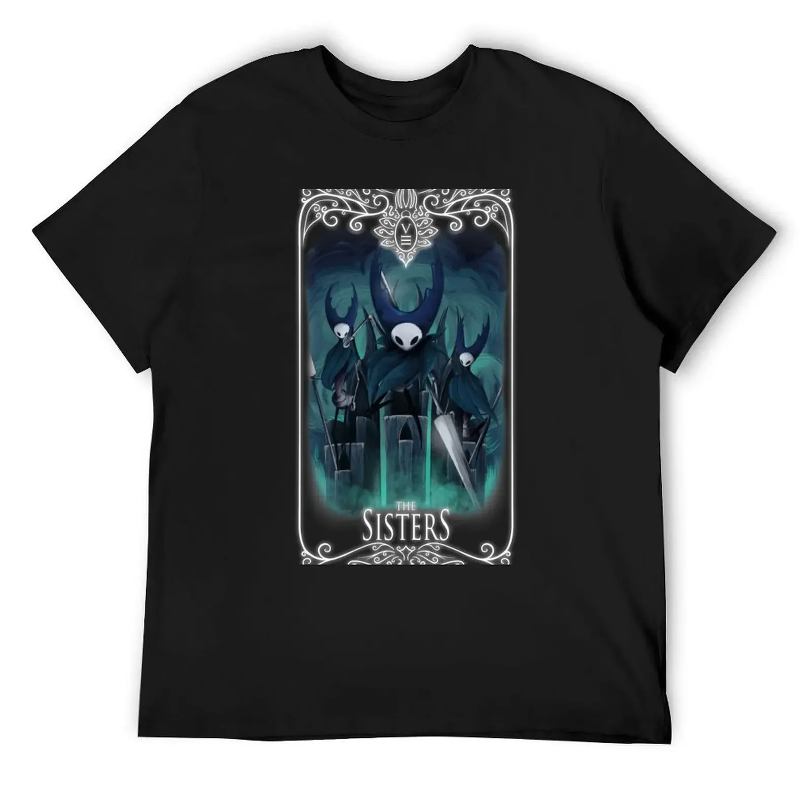 Hallownest Tarot: VIII - The Sisters T-Shirt vintage oversized t shirt boys whites summer top mens graphic t-shirts hip hop