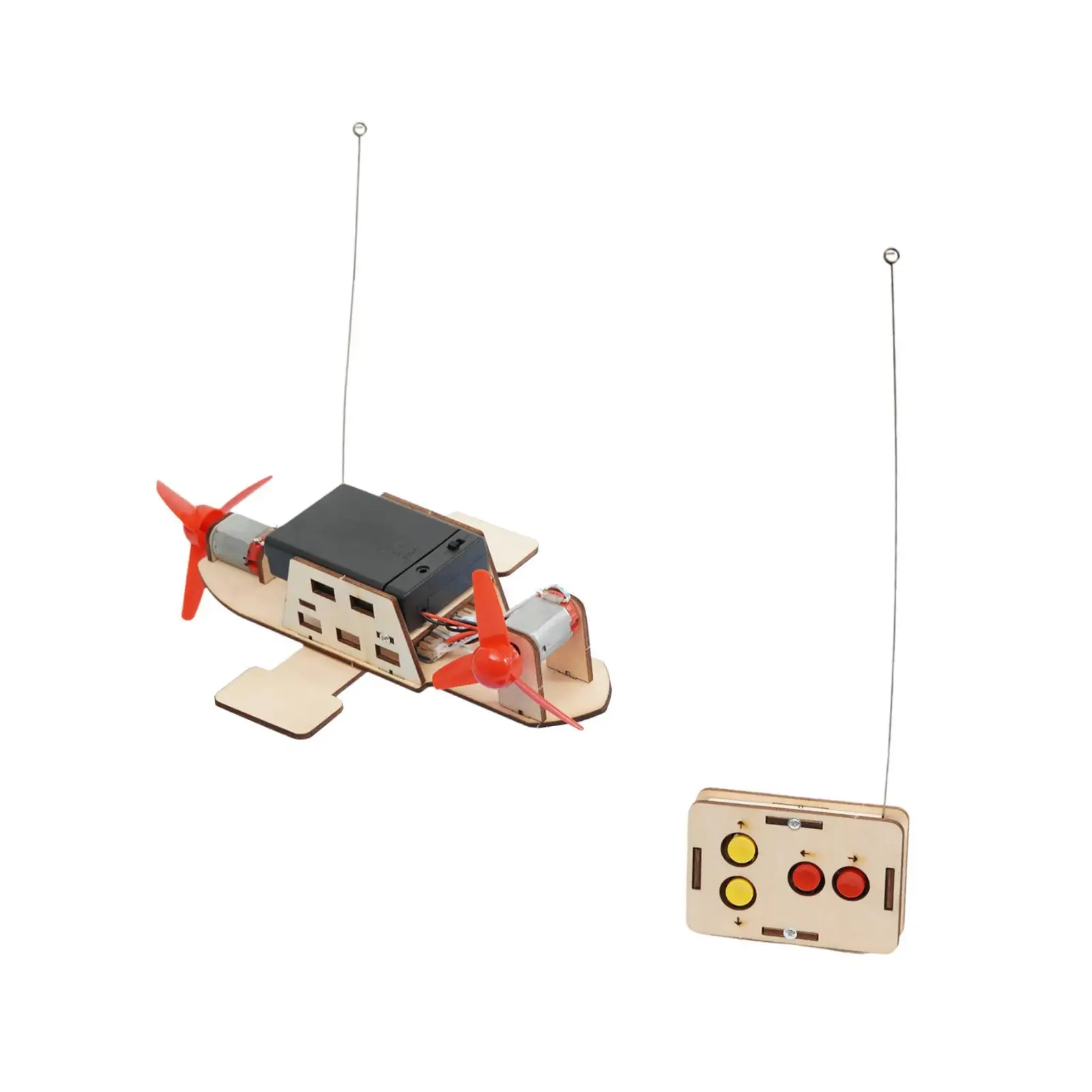 DIY RC Boat Kit Science Experiment Building Toy Early Educational Remote Control Boat Model for Toddler Boys Kids Children
