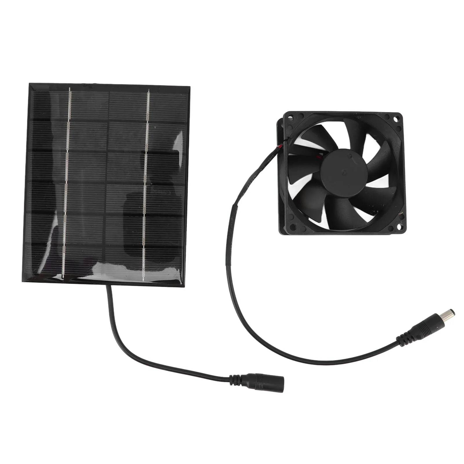 Solar Panel Fan Exhaust Fan Ventilation Fan Solar Powered Fan for Greenhouse Shed Exhaust Air Ventilation Heat Dissipation Tool
