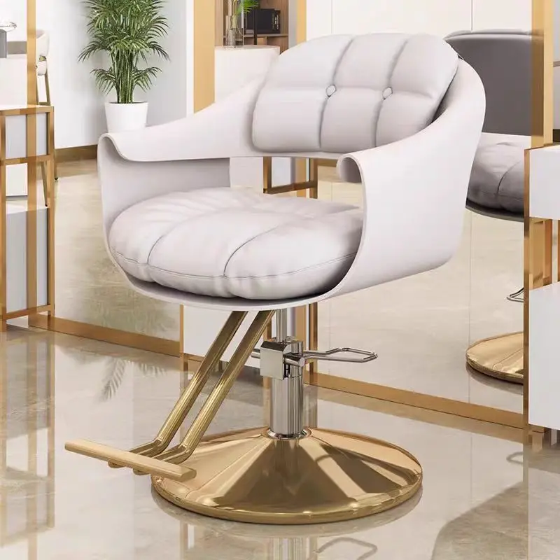 Hot sale gray barber chair can rotate 170 degree with big pump can customize color for barber shop