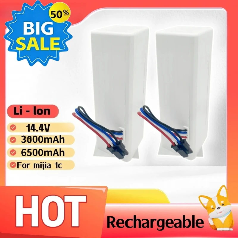 

New P1904-4S1P-MM 14.4V 6500mAh Rechargeable Battery for Xiaomi Mijia STYTJ01ZHM 1C Vacuum Mop High Quality Li-ion Battery Pack