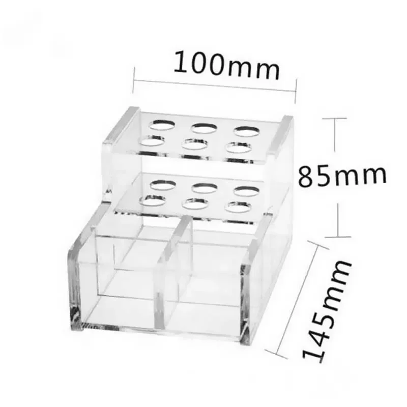 

Dental Tools Dental Acrylic Organizer for Syringe Adhesive Applicator Placement Tool Transparent