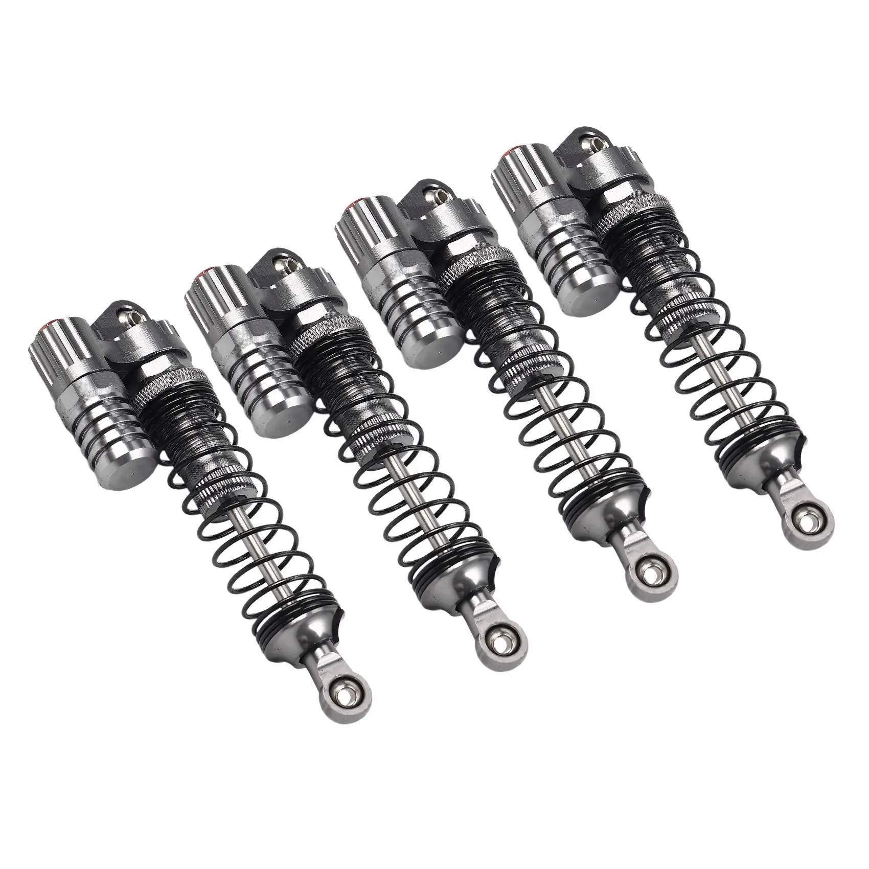 4Pcs Aluminium Alloy 90Mm Absorber Shocks For 1/10 Scale Rc Rock Crawlers Axial Scx10 D90 Truck