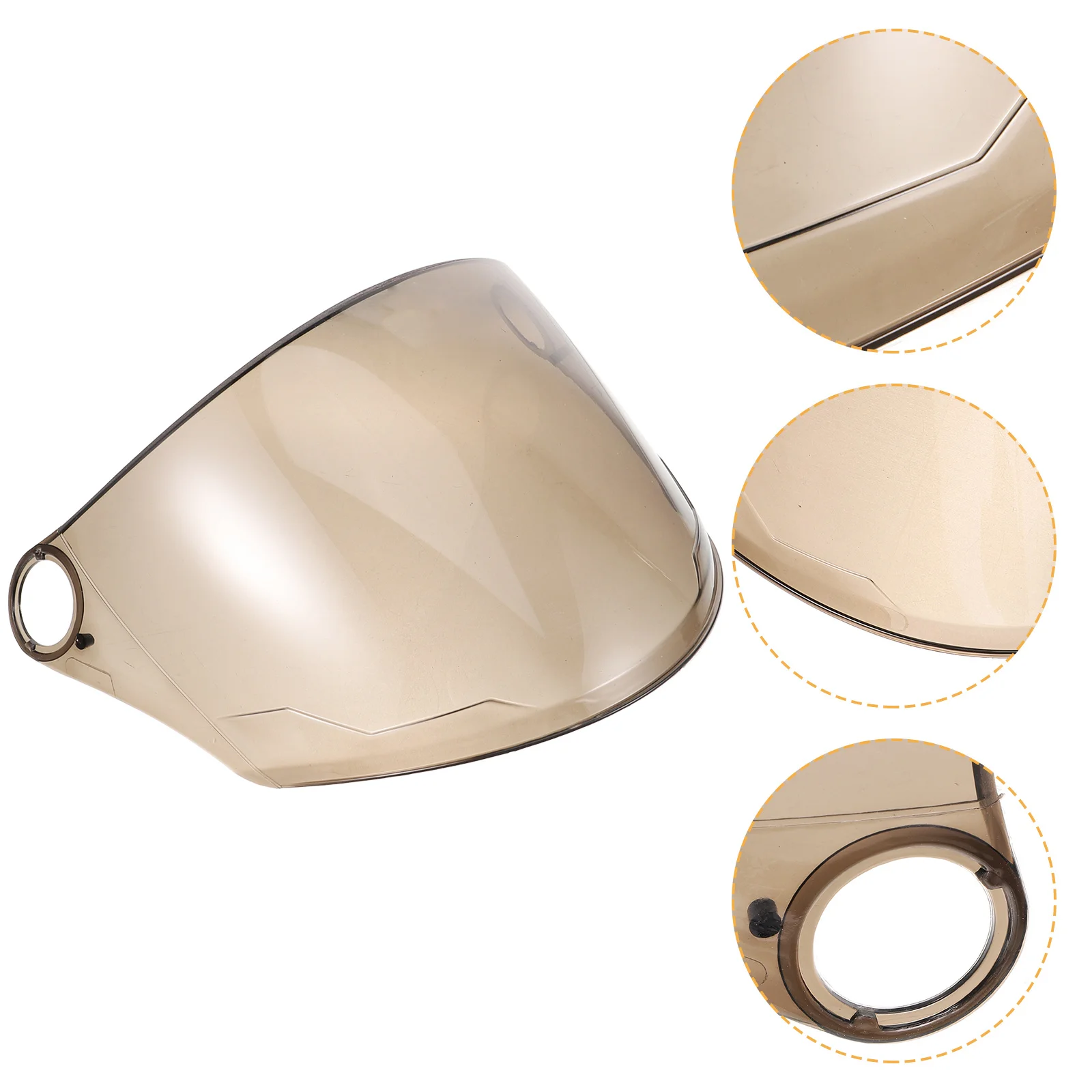 

Replaceable Motorcycle Visor High Definition Tinted Lens Tough Flexible Transparent Shield for Daytime Riding Sunlight