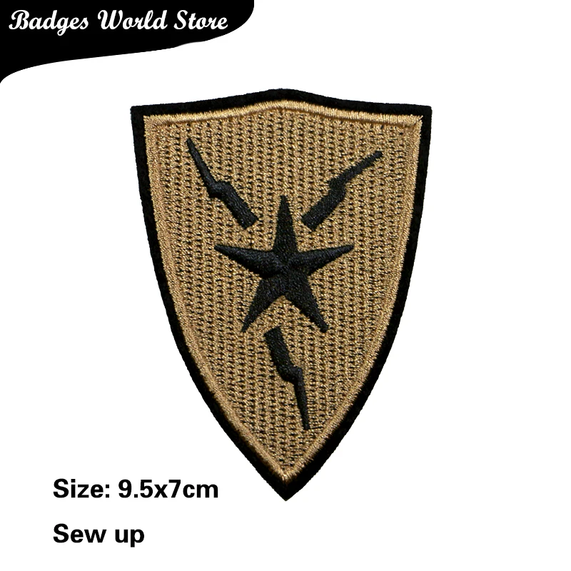 Round Flower Eagle Crown Star Letter M Number 6 Icon Embroidery Applique Patches For Clothing DIY Iron on Badges on the Backpack