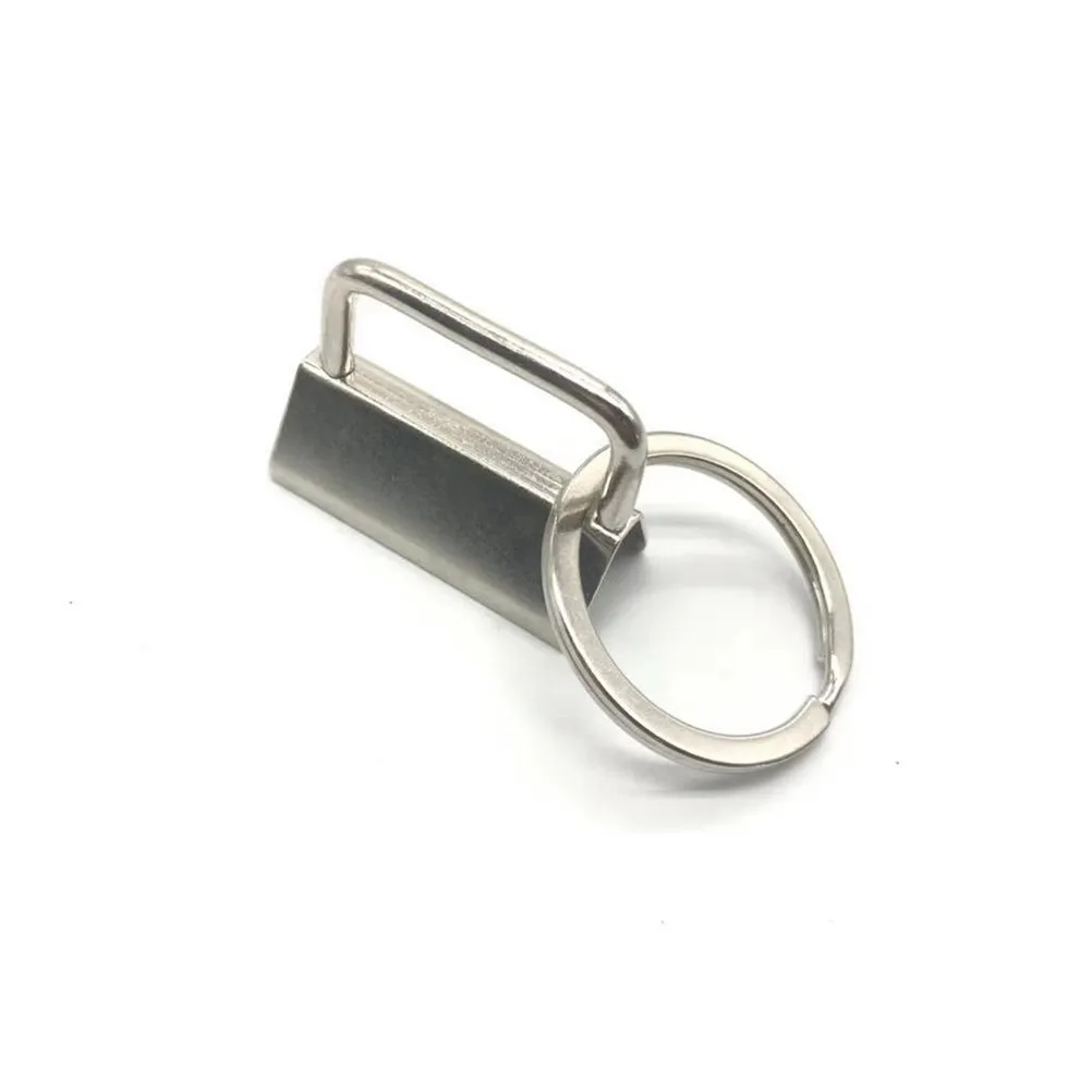 50Pcs 32mm Metal Key Fob Hardware Strap Clips for DIY Wristlet Lanyard Luggage Bag Webbing