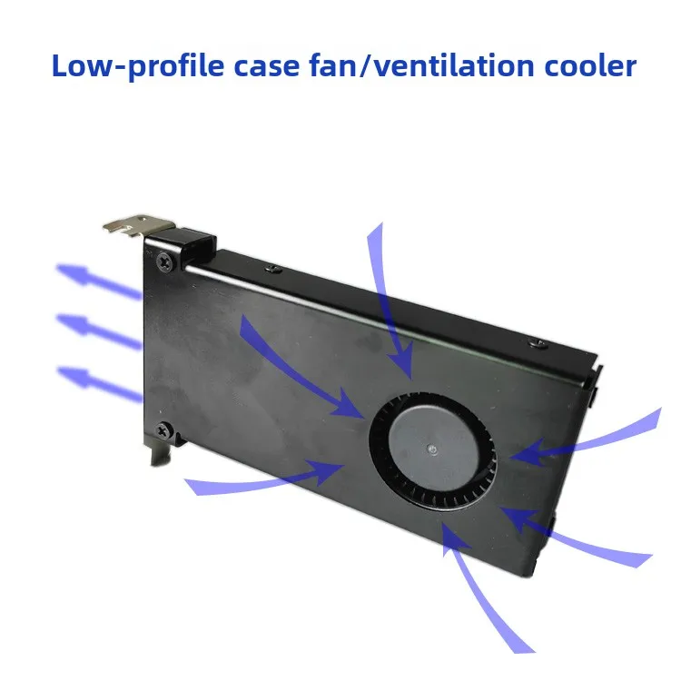 Mini PC Case Cooling Fan 8cm Half-Height PCI Ventilation Fan for 2U Chassis and Airflow Improvement
