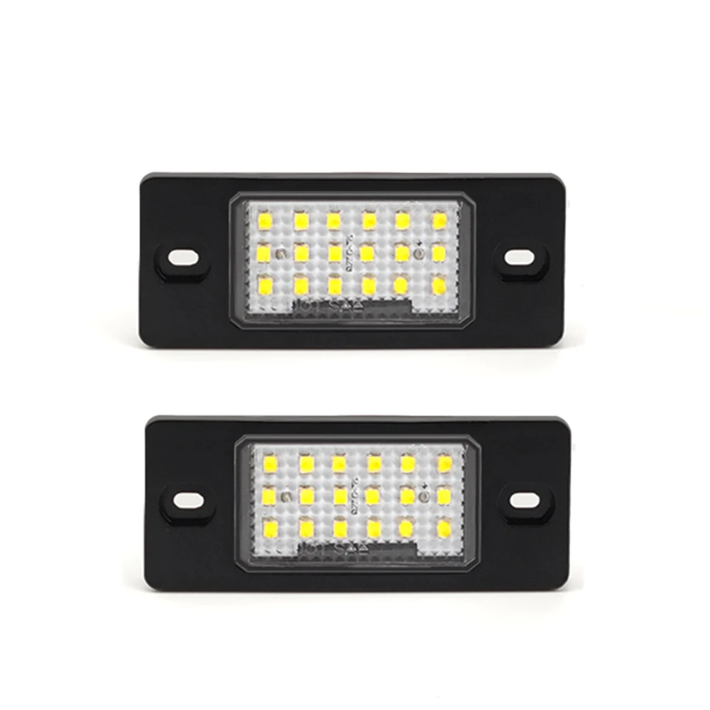 2pcs For VW LED License Number Plate Light Lamp Tiguan 07-11 Touareg Mk1 02-10 Passat B5.5 Golf 4/5 Wagon Error Free