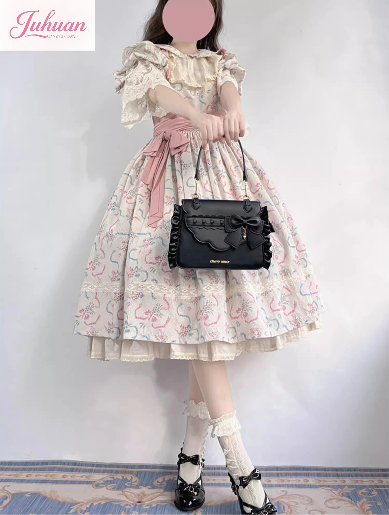 2025 Elegant Lolita Bag Ladies Cute Girls Bow Crossbody Bag Popular JK Uniform Shoulder Bags Sweet ItaBag  Autumn Bolso Сумка