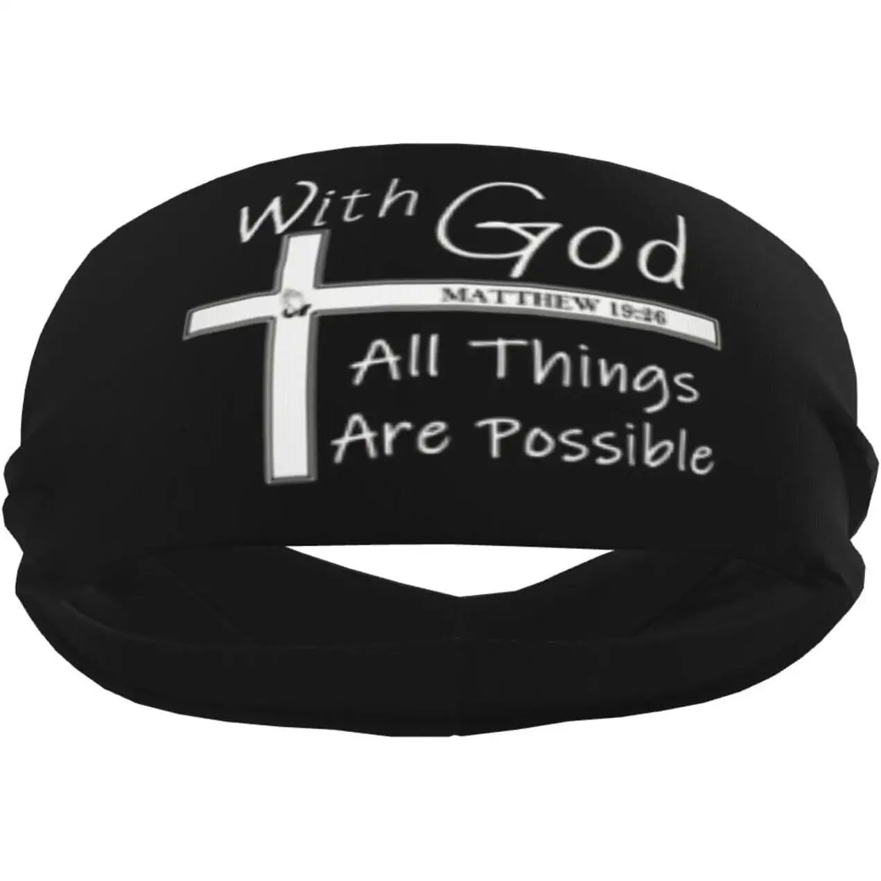 

Generic Religious Christian Faith Jesus-Romans 1:16 Sports Headbands for Men Women Moisture Wicking Workout Headband
