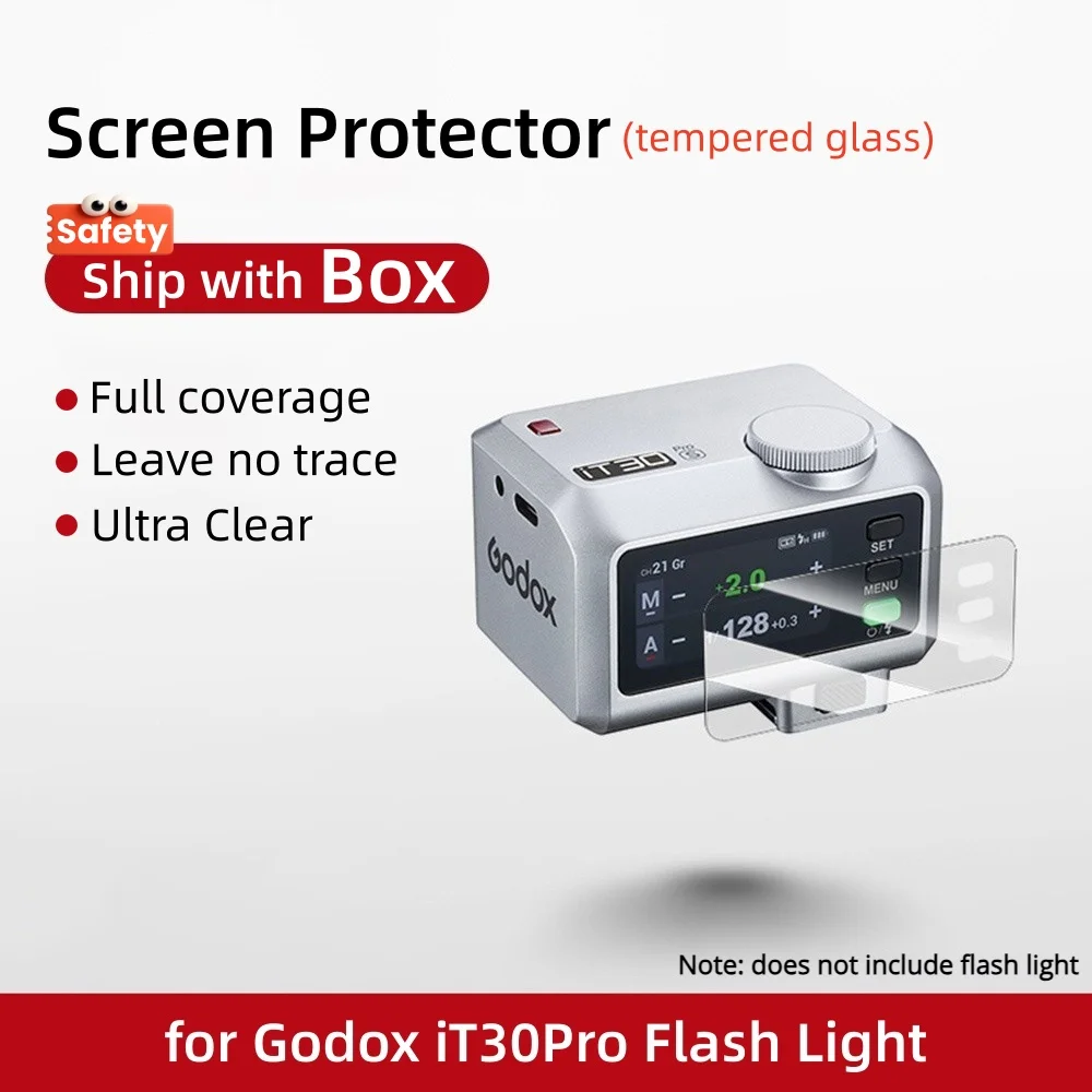 9H Tempered Film Glass Screen Protector for Godox IT32 IT30Pro V480 V1 Mid V1Pro V685II V850III V860III TT600 XPro X3 V100 X3Pro