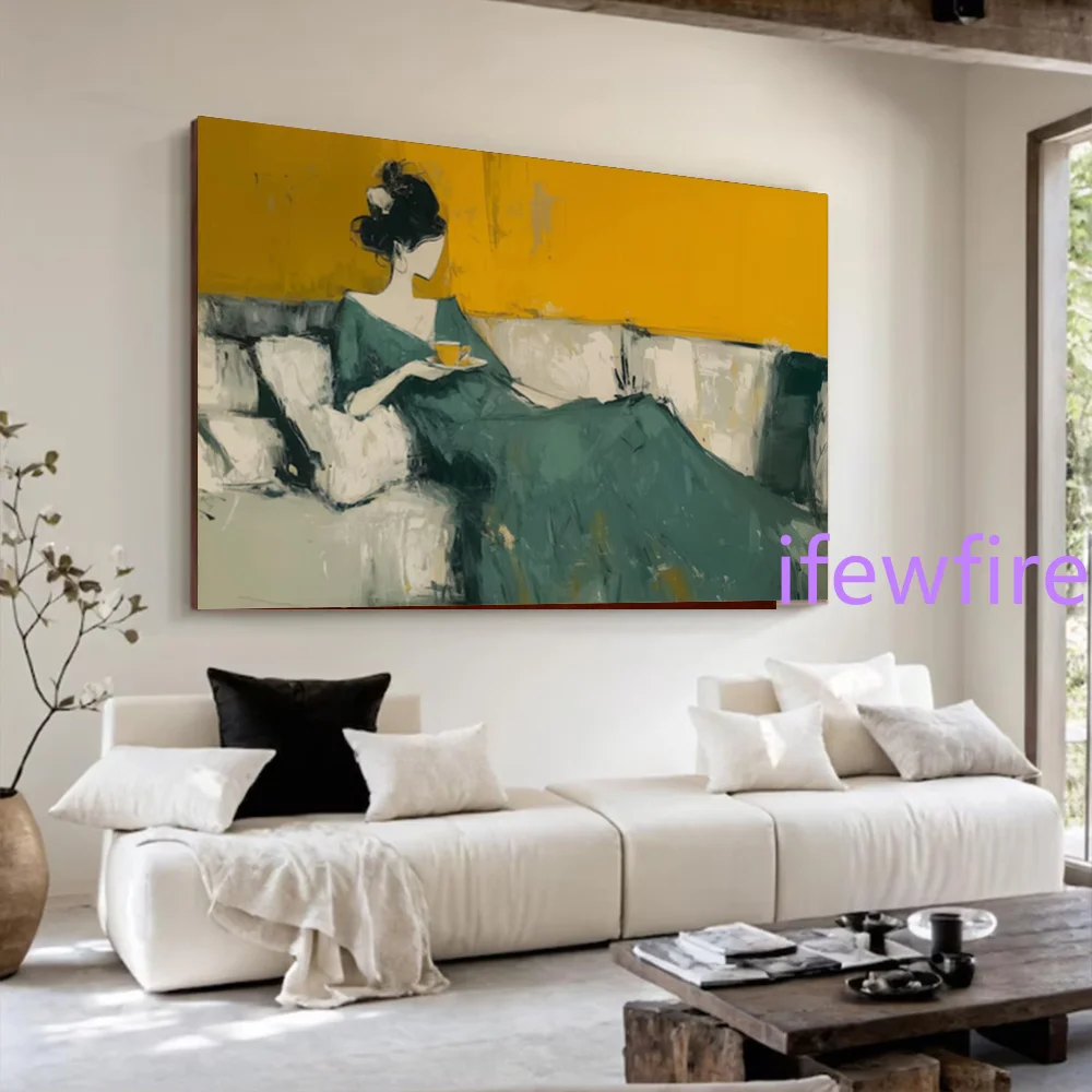 100% Handmade Abstract Oil Painting On Canvas Mural Top A Relaxed Lifestyle Paints Wall Art Picture For Living Room Decor Image