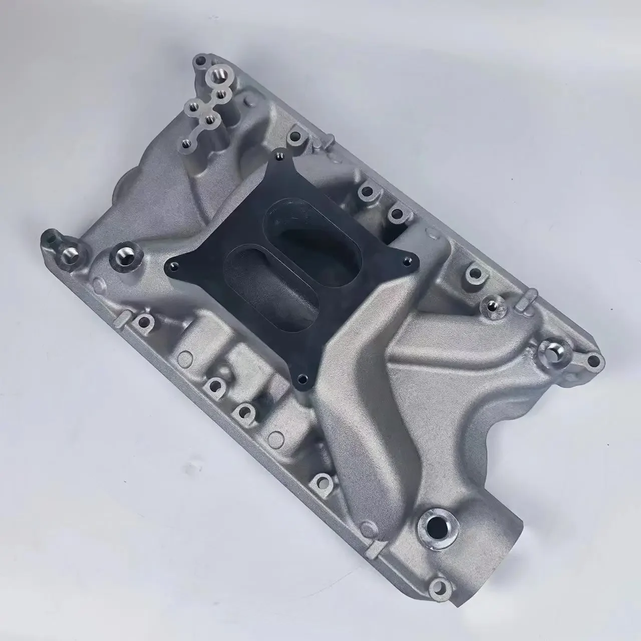SBF 351W Windsor V8 Air Gap Single Plane Aluminum Satin Intake Manifold