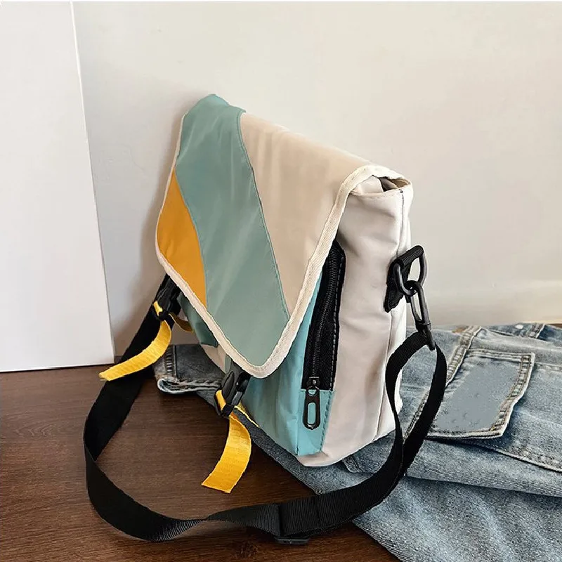 Waterproof Nylon Messenger Bags for Women Canvas Handbags Shoulder Crossbody Bag Large Capacity Casual Students School Bags