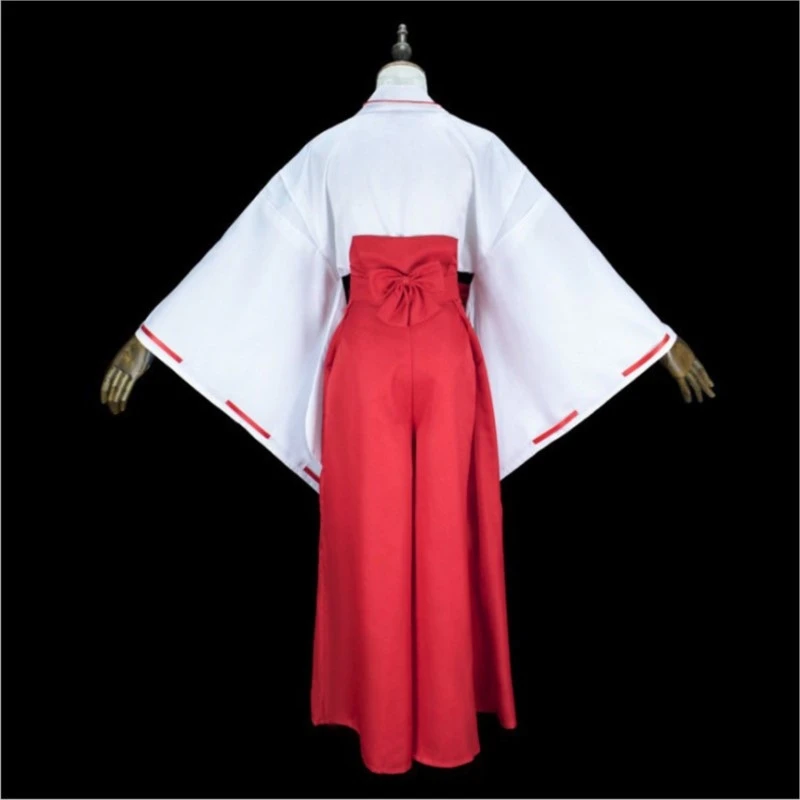 Cosplay Kostüm Mädchen Kimono Anzüge Frau Tops Kleid Halloween Party Outfits Kopfbedeckung für Comic Con Shrine Shrine Maiden