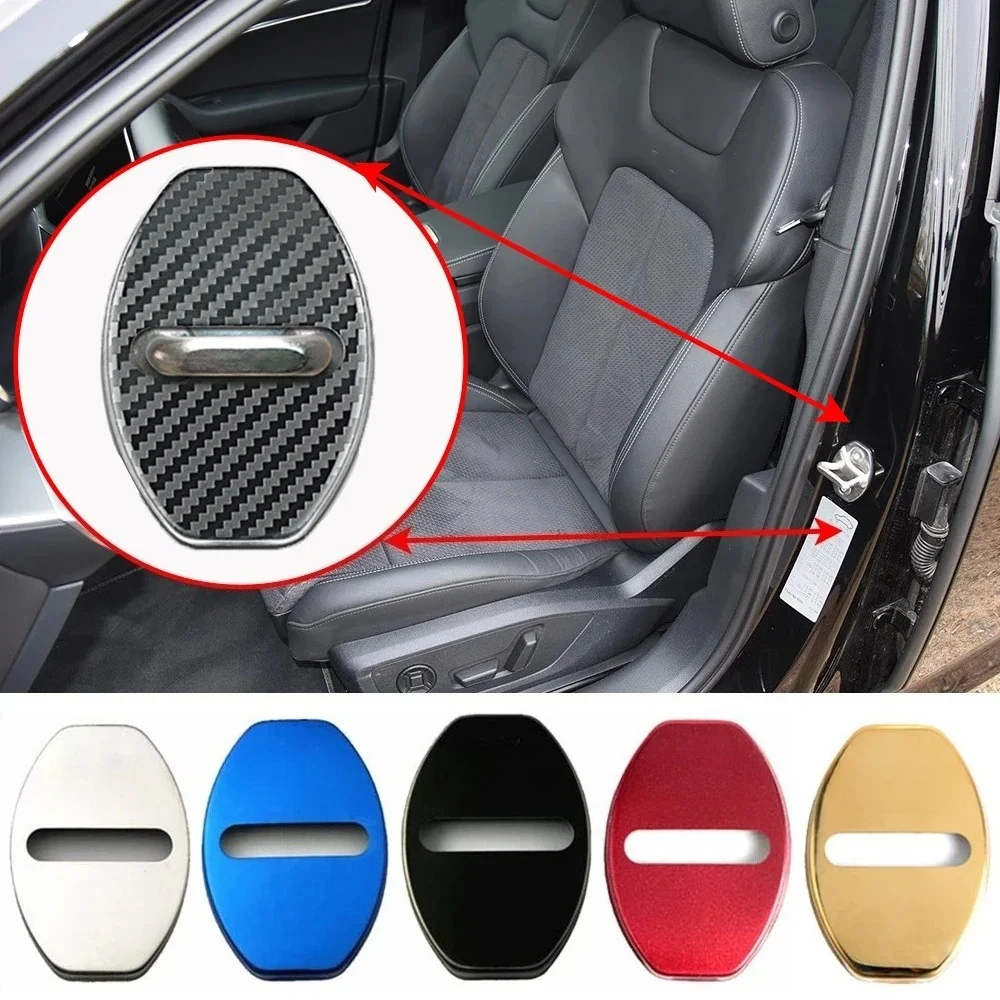 Image of Autotürschlossabdeckung Auto-Emblem-Gehäuse für Audi A1 A3 A5 A7 Q2 Q3 Q5 Q7 S3 S4 S5 S6 S7 S8 RS6 SQ5 R8 TT A4 A6 A8 TTS Auto-Styling